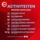 Activiteiten seizoen 2025/2026